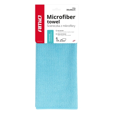 Mikrofibra ściereczka uniwersalna na sucho i mokro 30x40 cm 350g AMIO-03736