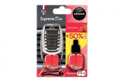 Odświeżacz powietrza AROMA SUPREME DUO STRAWBERRY