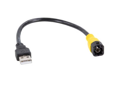 Adapter USB VW różne modele, LVDS żółty > USB-A