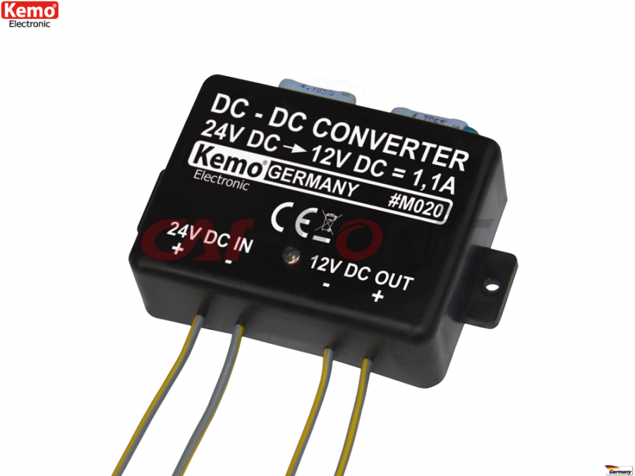 Konwerter napięcia DC/DC 24V na 13,8V max. 1,1A