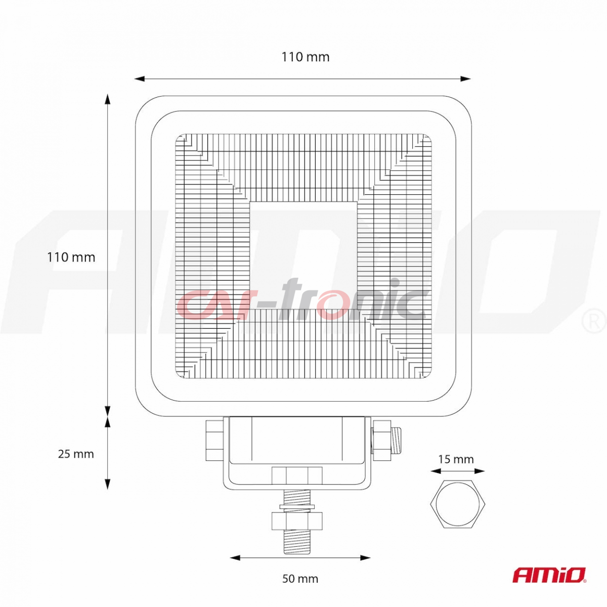 Lampa robocza halogen LED szperacz AWL11 12V 24V AMIO-02425