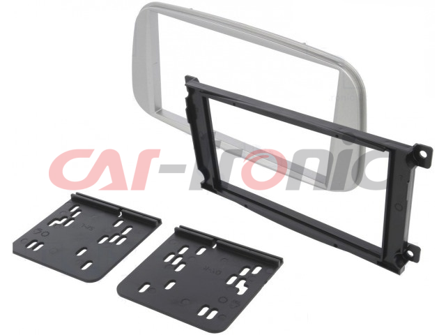 Ramka radiowa 2 Din Ford  FOCUS,C-MAX,S-MAX,GALAXY,MONDEO-07,KUGA,S-MAX 07>,Ford Transit Connect Srebrna