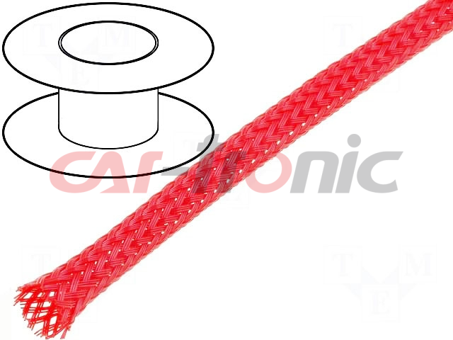 Oplot poliestrowy 4mm (3-7mm) czerwony