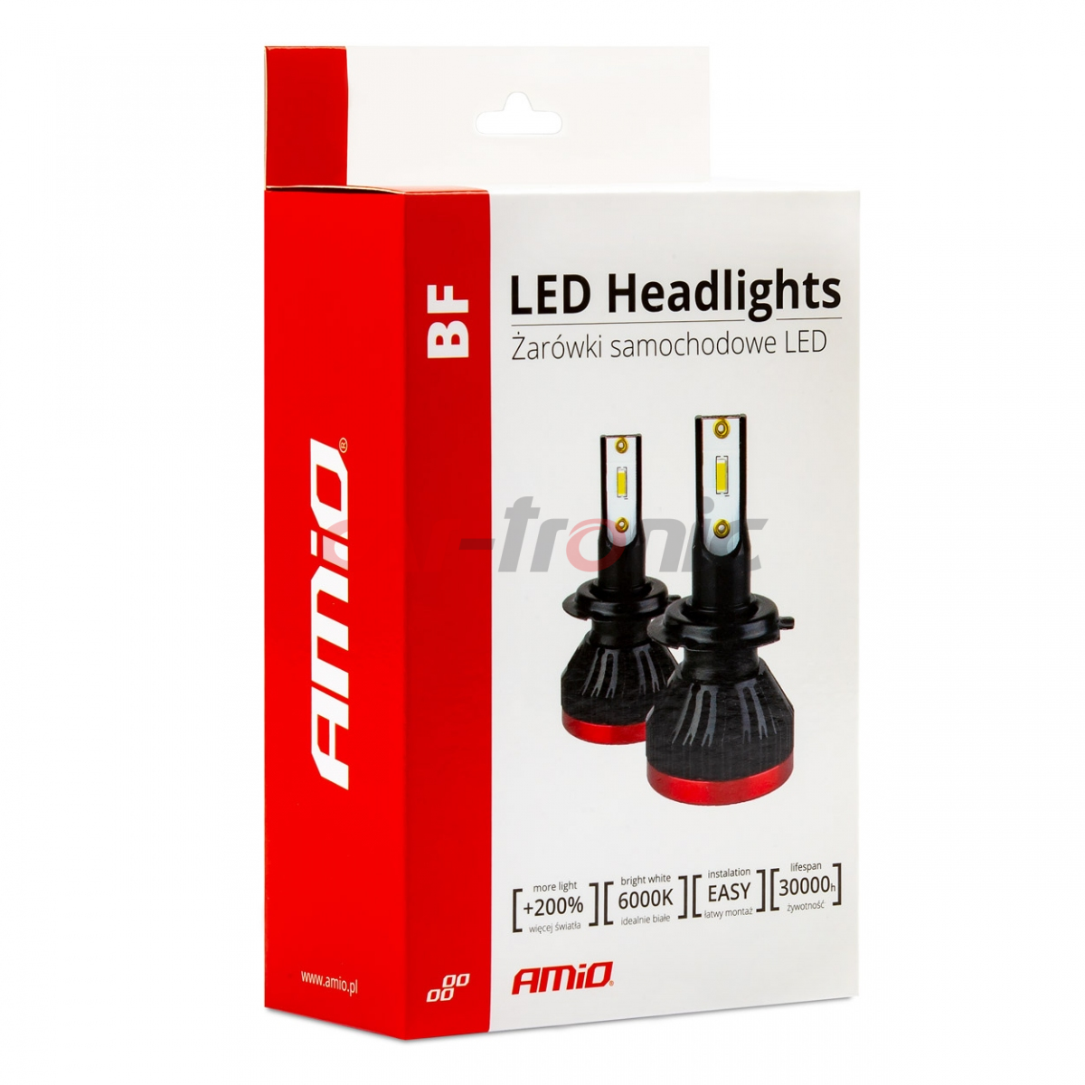 Żarówki samochodowe LED seria BF H1 6000K Canbus AMIO-02240