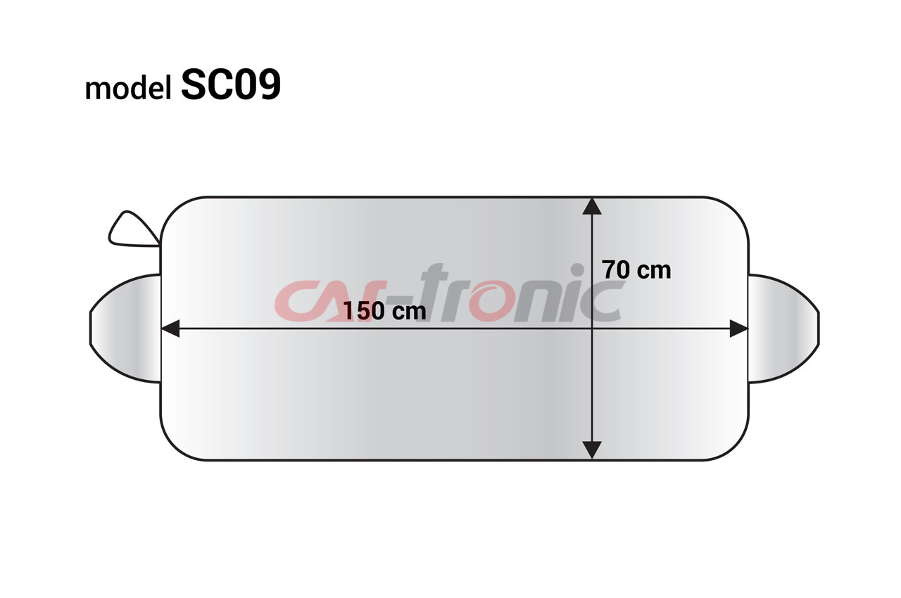 Osłona na szybę 150x70cm przeciwsłoneczna przeciwszronowa AMIO-01389