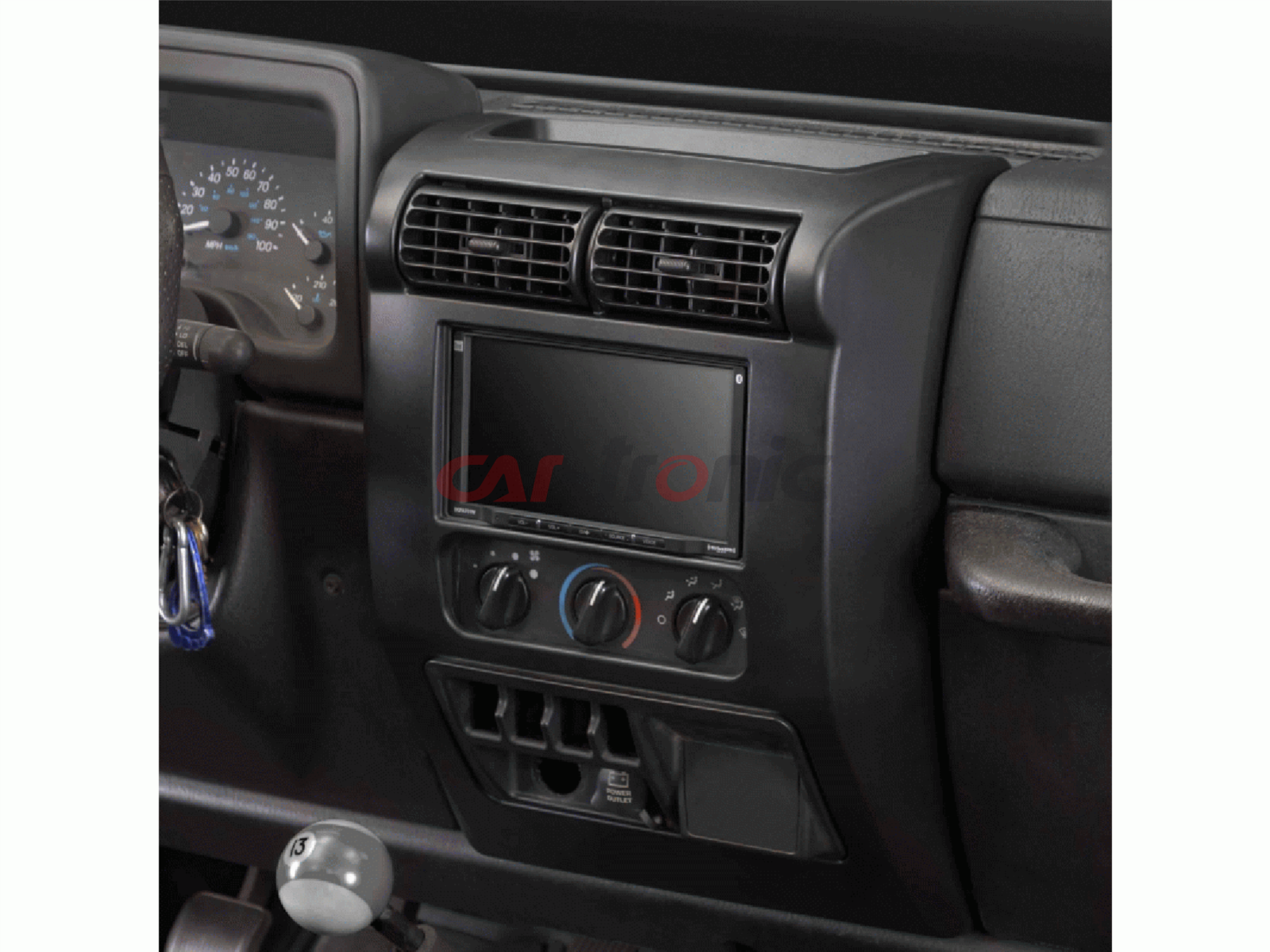 Ramka radiowa 2 DIN Jeep Wrangler 2003 - 2006.