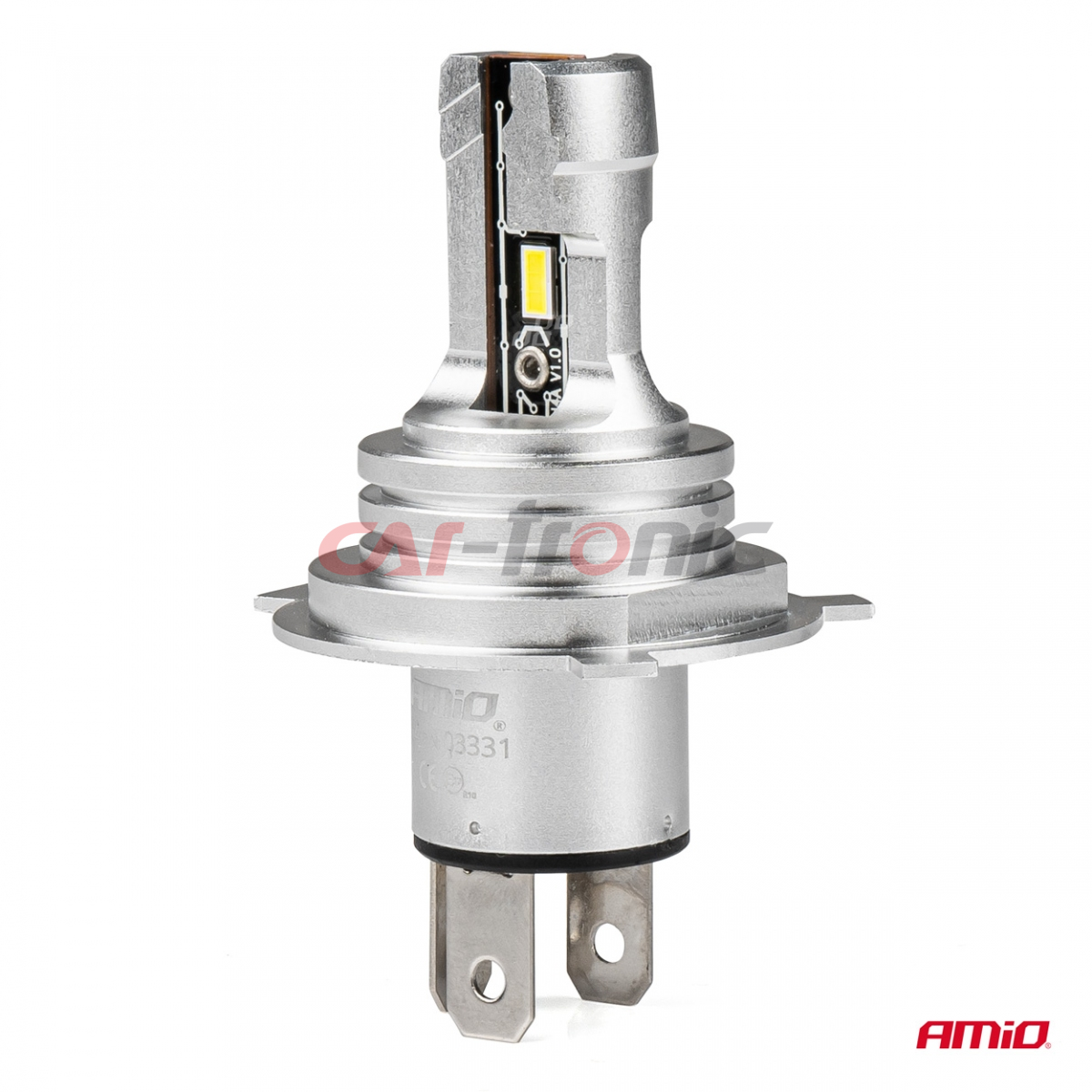 Żarówki samochodowe LED seria H-mini H4/H19 6500K Canbus AMIO-03331