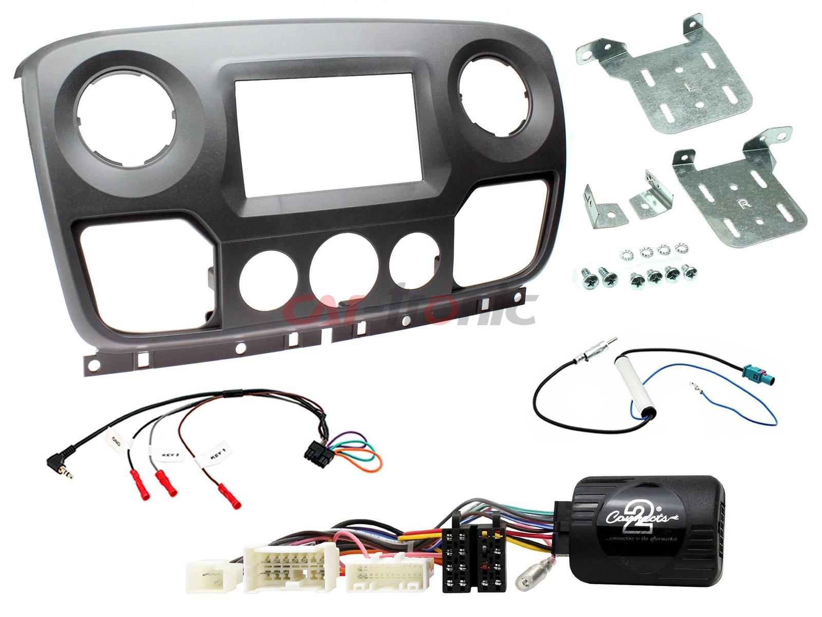 Zestaw montażowy 2 DIN Opel Movano B, Nissan NV400, Renault Master 2010 - 2019