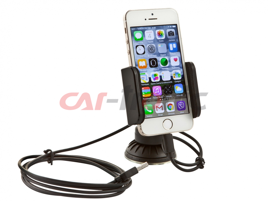 Uchwyt Dension CAR DOCK iPhone 5,5S,6,7- transmiter,AUX,ładowanie