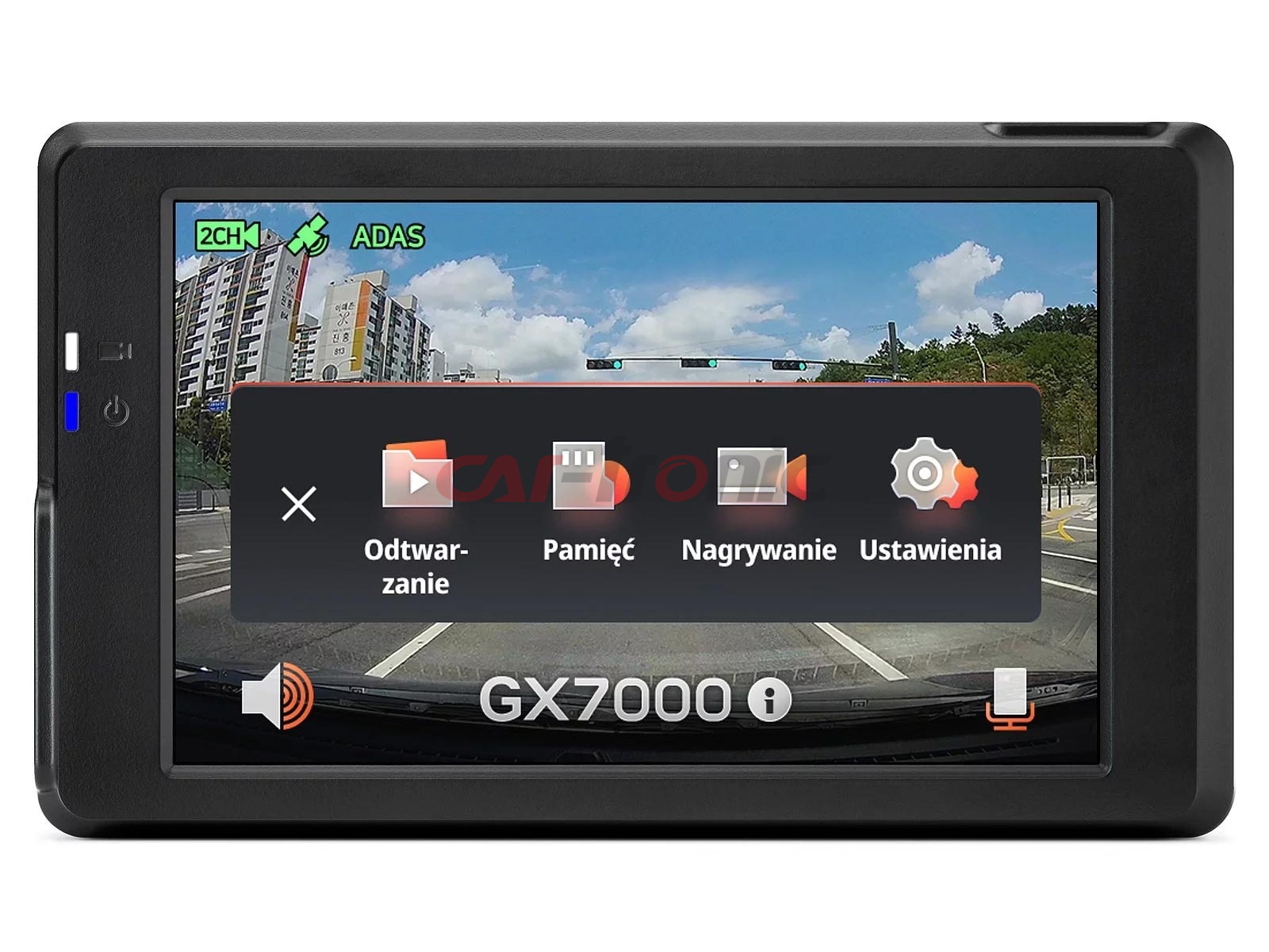 Wideorejestrator FineVu GX7000 WiFi - rejestrator QHD+FHD GPS radary, karta 32GB