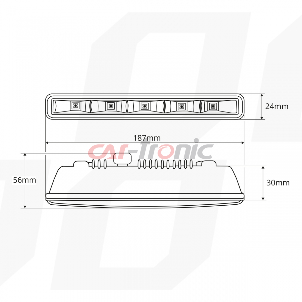 Światła do jazdy dziennej AMiO DRL 501 HP AMIO-01520