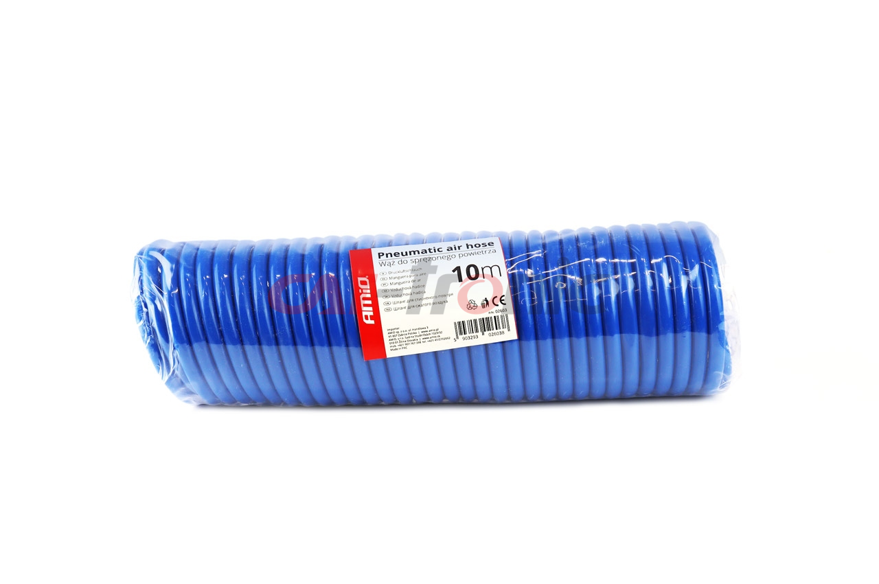 Wąż spiralny do sprężonego powietrza PE 5x8mm 10m PT-04 AMIO-02603