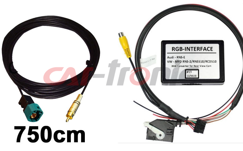 Interfejs do podłączenia fabrycznej kamery cofania VW, Skoda, Seat - RNS510 / Columbus / Trinax
