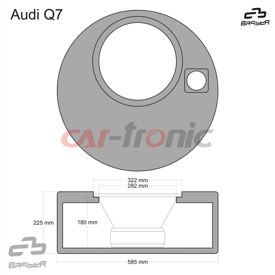 Audi Q7 obudowa subwoofera