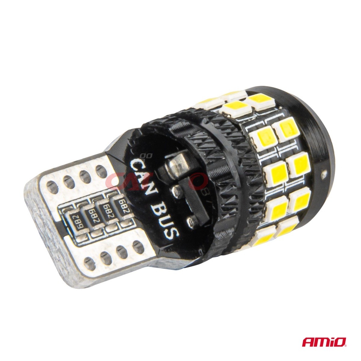 Żarówki LED CANBUS T10 W5W 27SMD 2016 White 12V 24V AMIO-04258