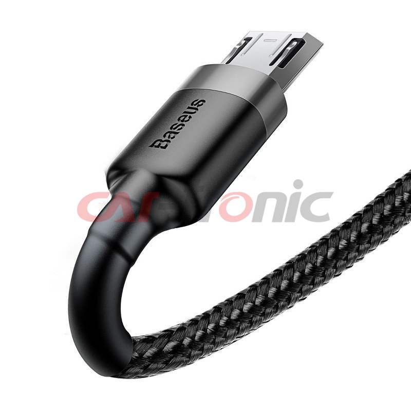 Kabel USB na micro USB Baseus Cafule 2.4A 1m szaro-czarny