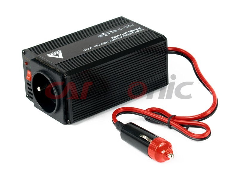 Samochodowa przetwornica napięcia 12 VDC / 230 VAC IPS-400 400W