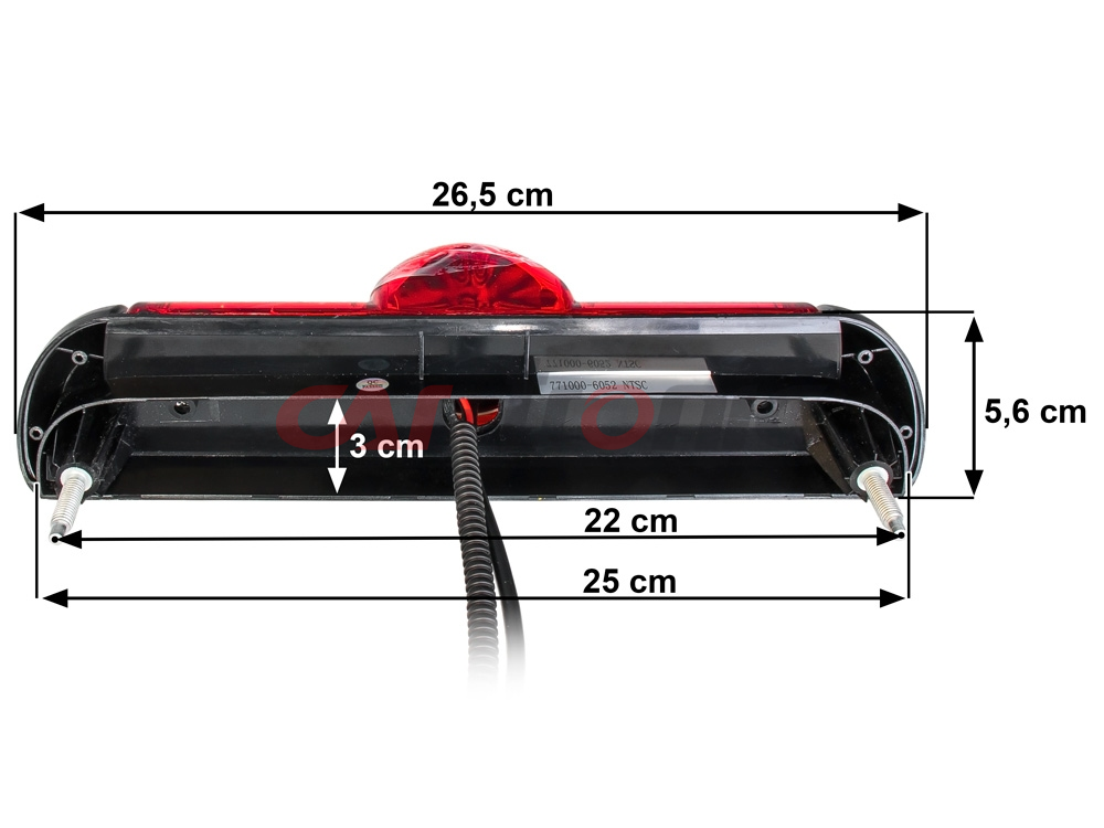 Kamera cofania Fiat Ducato,Citroen Jumper, Peugeot Boxer 2006 -2019 w światło stopu.