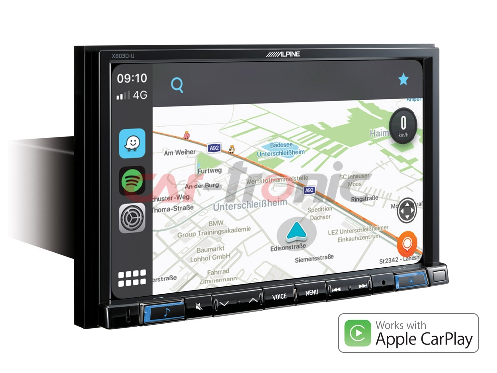 Stacja multimedialna Alpine X803DC-U, nawigacja CarPlay, Android Auto, 8 calowy ekran dotykowy