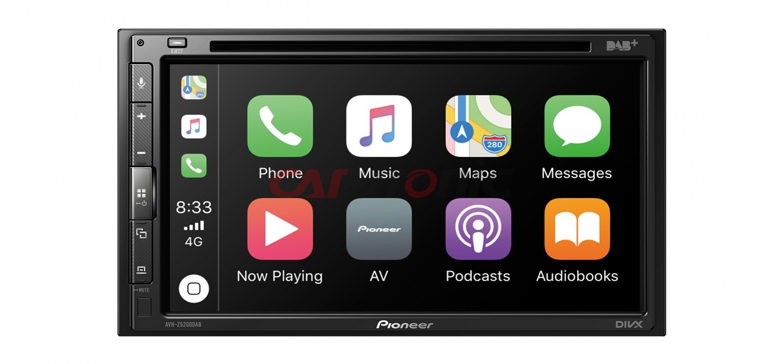 Stacja multimedialna Pioneer AVH-Z5200DAB. Apple CarPlay i Android Auto