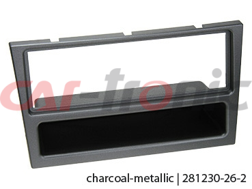 Ramka radiowa 1 DIN Opel Agila, Corsa, Meriva, Omega, Signum, Vectra 2000 - 2006 charcoal-metallic