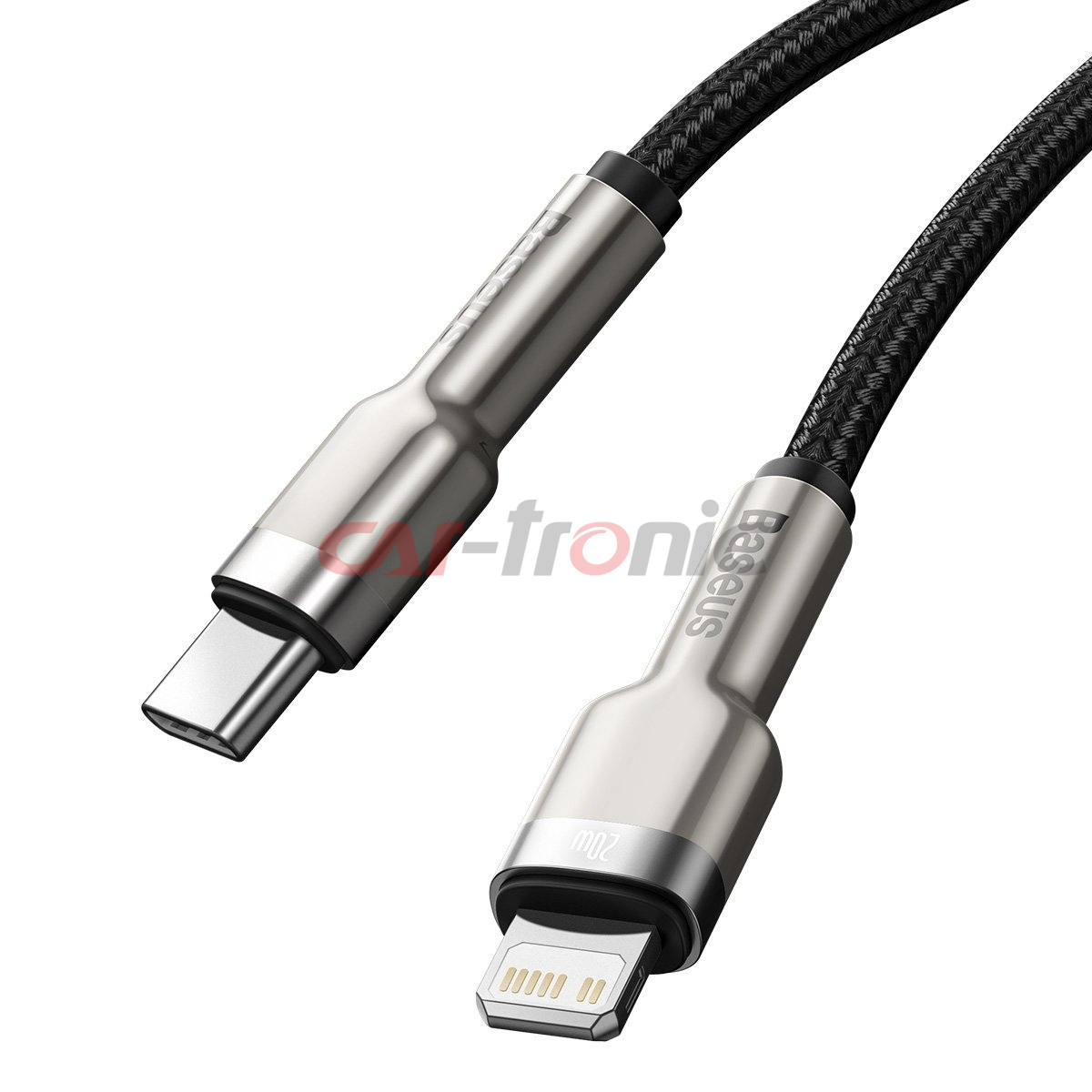 Kabel USB-C na Lightning Baseus Cafule, PD, 20W, 1m czarny