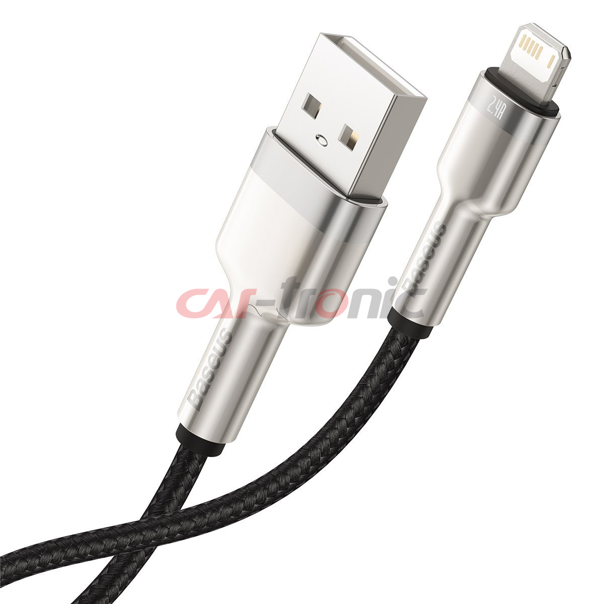 Kabel USB na Lightning Baseus Cafule 2.4A 1m czarny