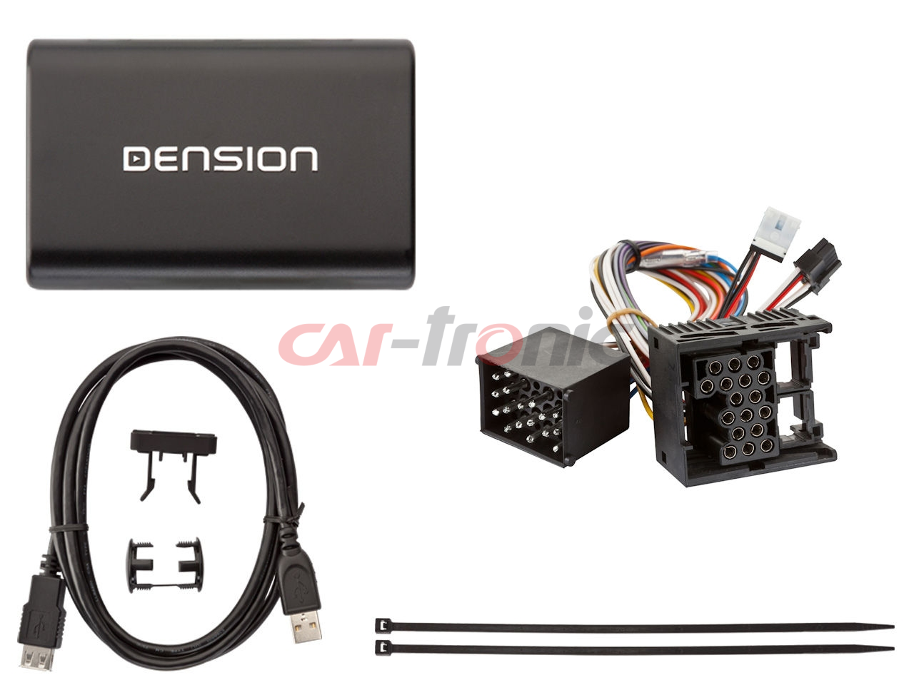 Cyfrowa zmieniarka Dension USB,iPod,iPhone,AUX,ID3 - BMW 17 PIN