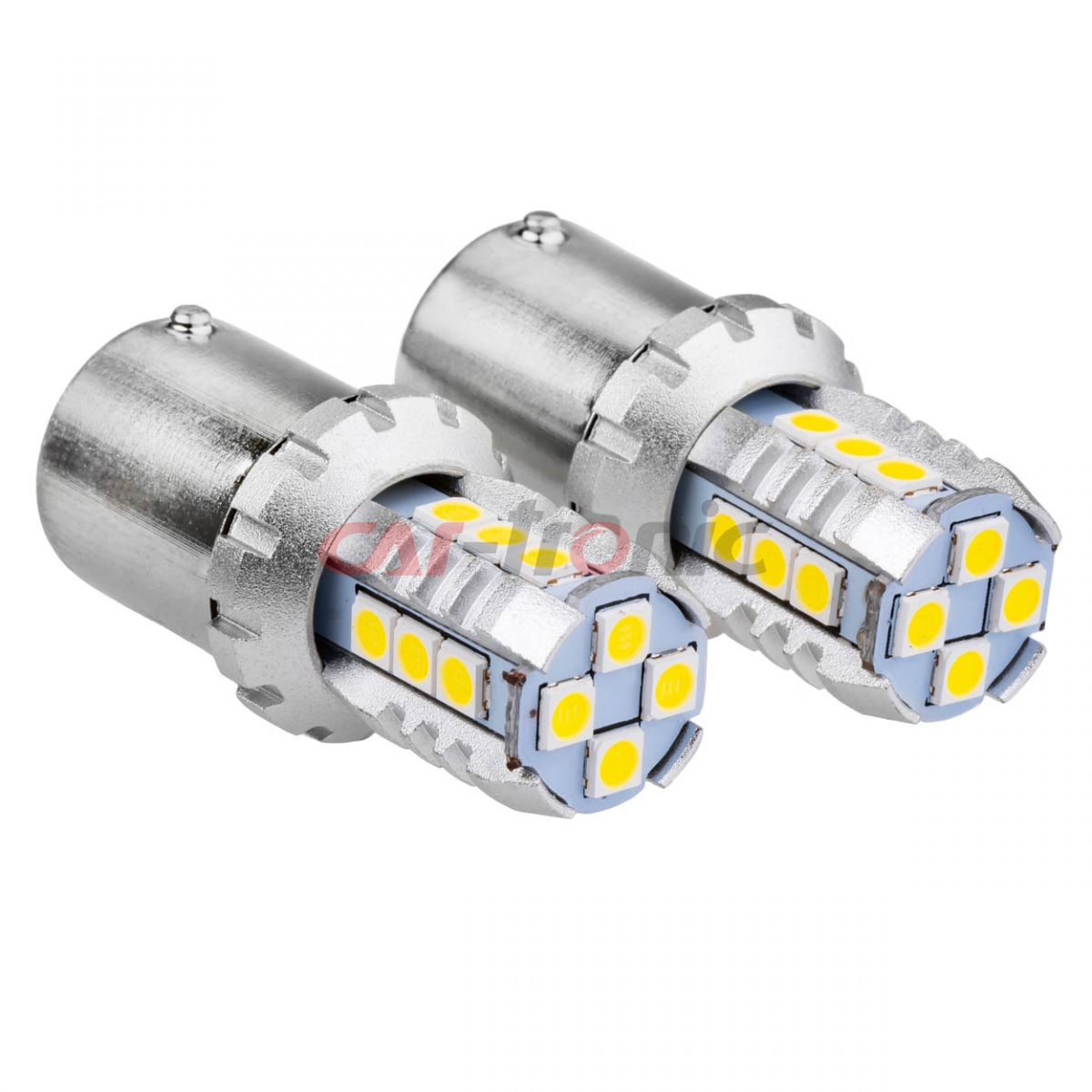 Żarówki LED CANBUS 3030 16SMD 1156 BA15S P21W R10W R5W White 12V 24V AMIO-02796