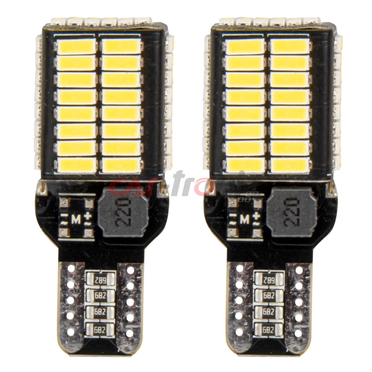 Żarówki LED CANBUS PRO series T15e W16W 54x4014 SMD White 12V 24V AMIO-03724