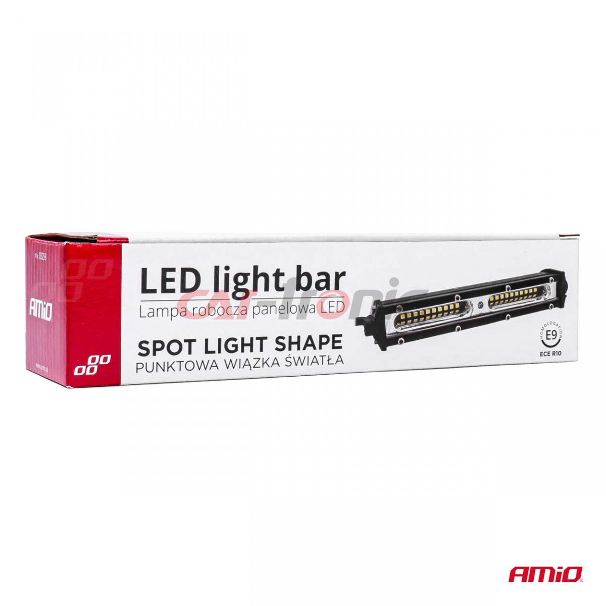 Lampa robocza panelowa slim LED BAR AWL48 54W 18cm 4320lm 12V 24V AMIO-03259