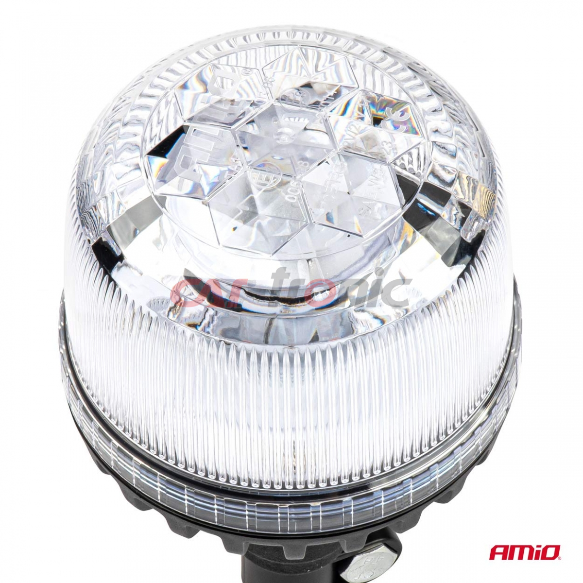 Lampa ostrzegawcza błyskowa kogut 24 LED W25P 12V 24V AMIO-03338