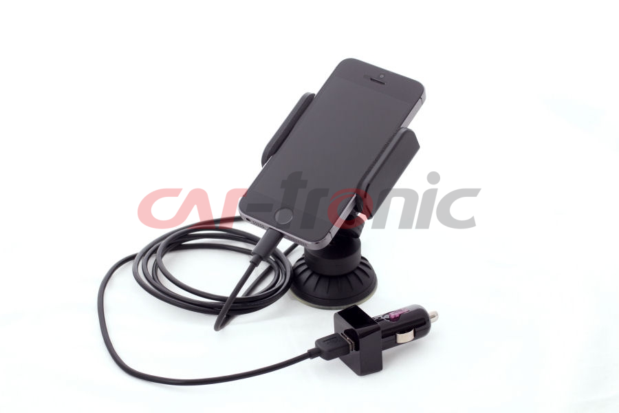 Uchwyt Dension CAR DOCK iPhone 5,5S,6,7- transmiter,AUX,ładowanie