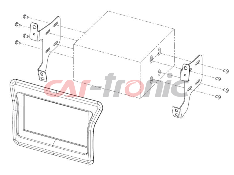 Ramka radiowa 2 DIN Nissan NV400, Opel Movano B, Renault Master III 2010 - 2019