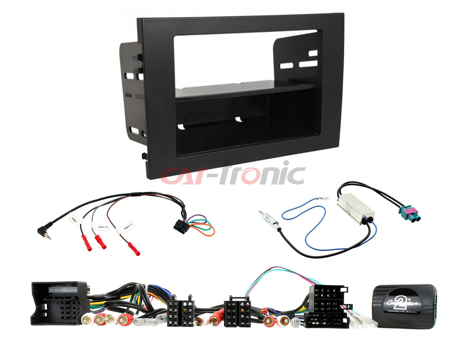 Zestaw montażowy 1,2 DIN Audi A4 2001 - 2008