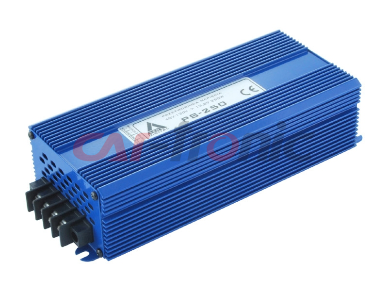 Przetwornica napięcia 40÷130 VDC / 13.8 VDC PS-250-12V 250W izolacja galwaniczna