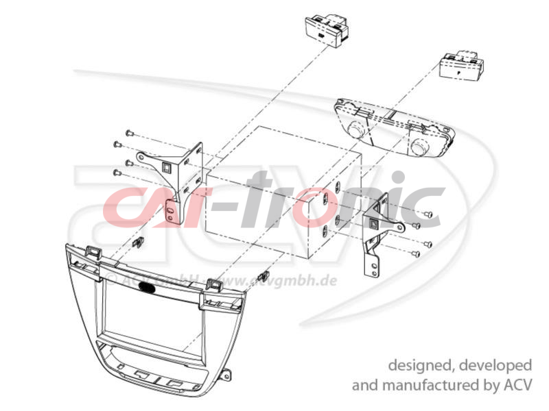 Ramka radiowa 2 DIN Opel Insignia (OG-A/GMIK) 11/2008 - 2013