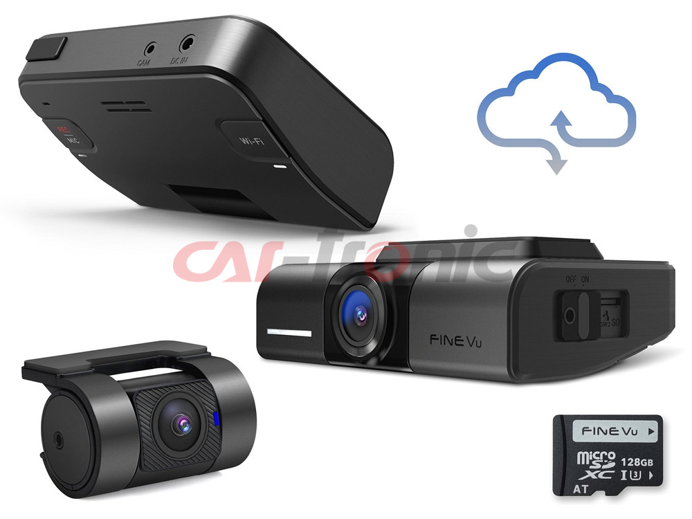 Wideorejestrator FineVu GX1000 CLOUD, 128GB, 2xQHD WiFi, GPS, HDR, fotoradary, tryb Parking