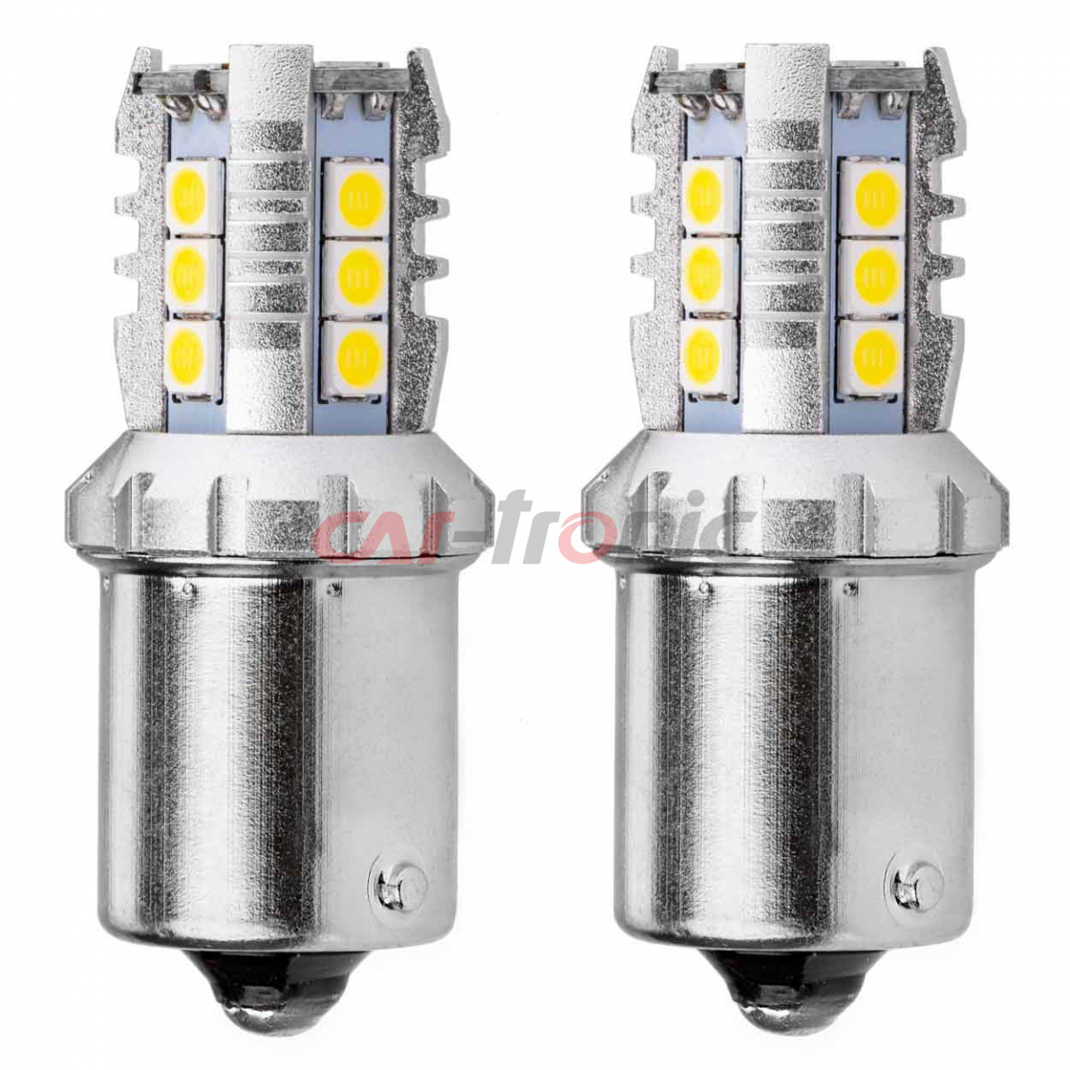 Żarówki LED CANBUS 3030 16SMD 1156 BA15S P21W R10W R5W White 12V 24V AMIO-02796