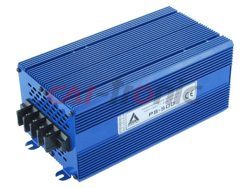 Przetwornica napięcia 40÷130 VDC / 24 VDC PS-500-24V 500W izolacja galwaniczna