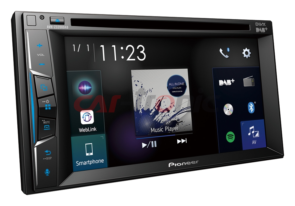 Stacja multimedialna Pioneer AVH-Z3200DAB.  Apple CarPlay.