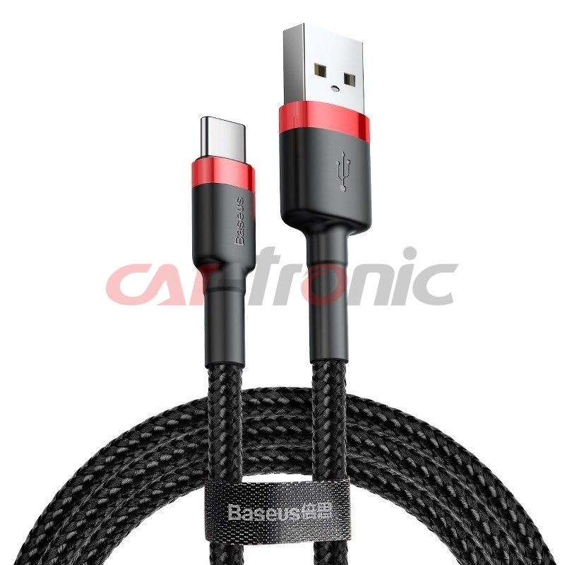 Kabel USB na USB-C Baseus Cafule 2A 2m czerwono-czarny