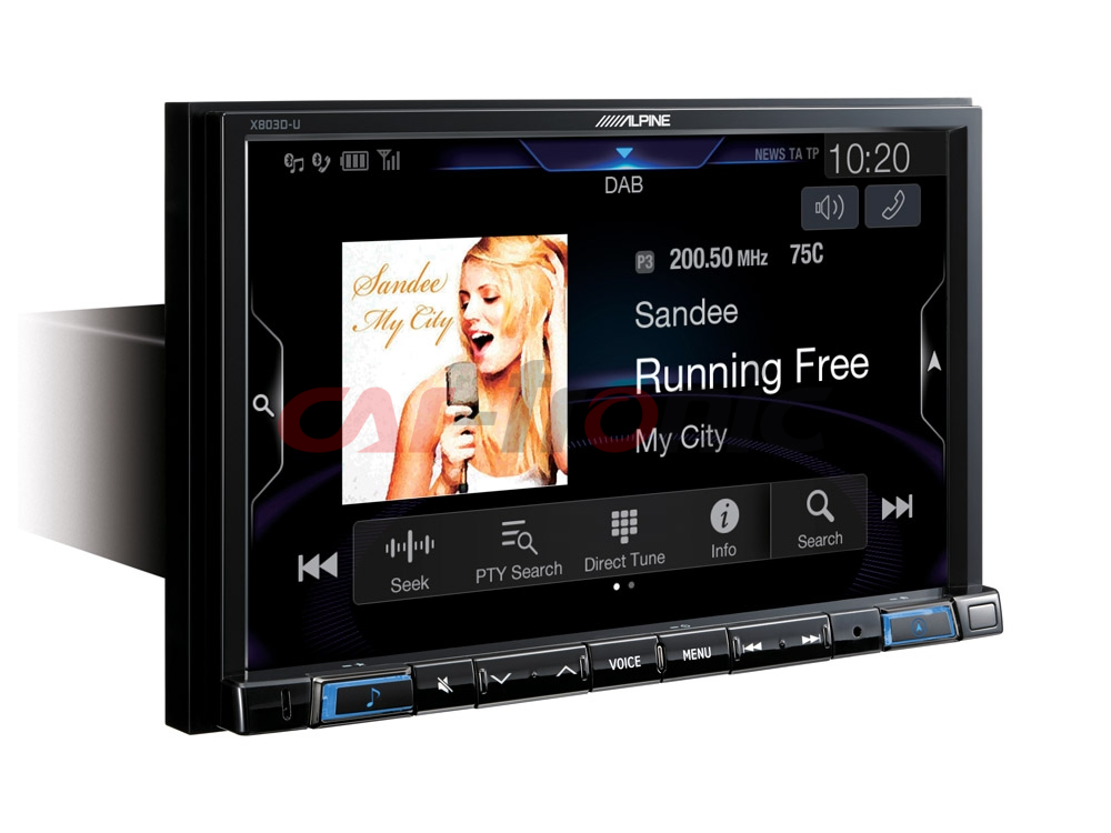 Stacja multimedialna Alpine X803DC-U, nawigacja CarPlay, Android Auto, 8 calowy ekran dotykowy