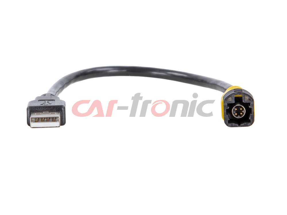 Adapter USB VW różne modele, LVDS żółty > USB-A