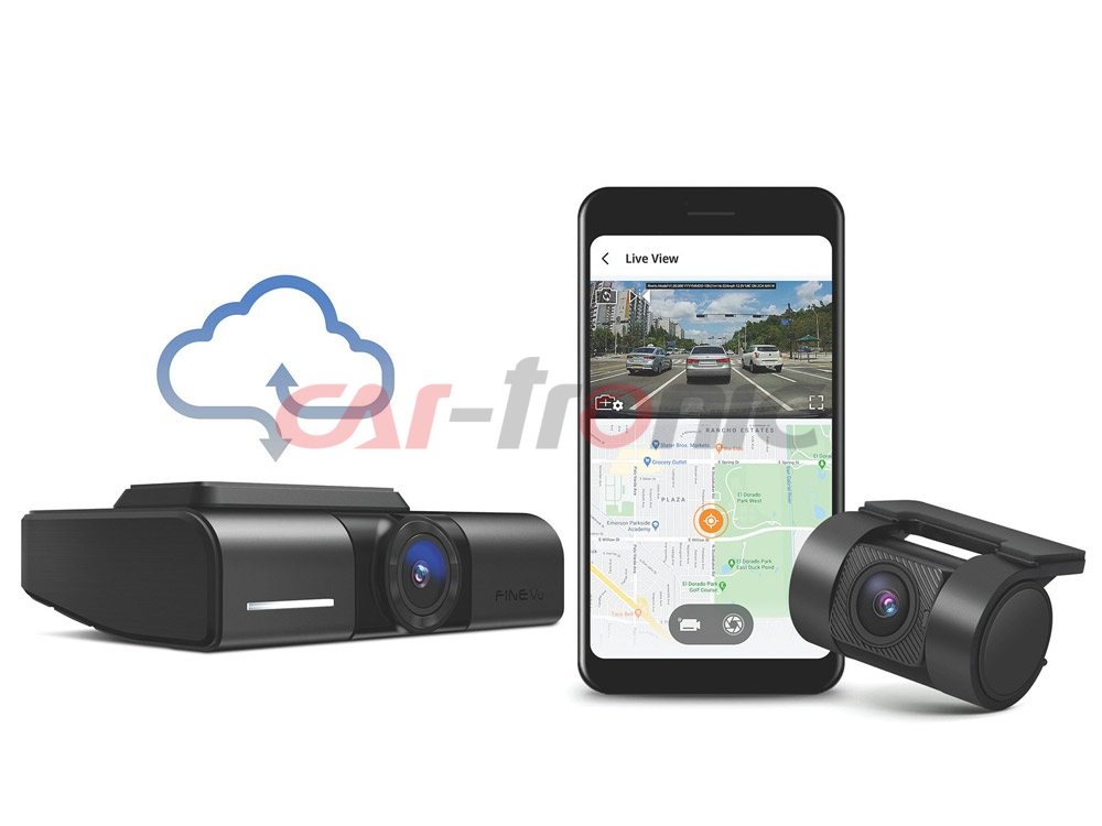 Wideorejestrator FineVu GX1000 CLOUD, 128GB, 2xQHD WiFi, GPS, HDR, fotoradary, tryb Parking