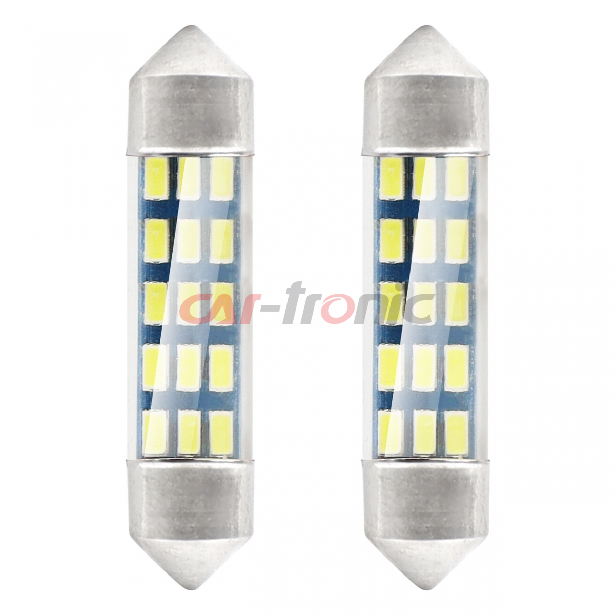 Żarówki LED STANDARD 3014 15SMD Festoon C5W C10W C3W 39mm White 12V AMIO-01091