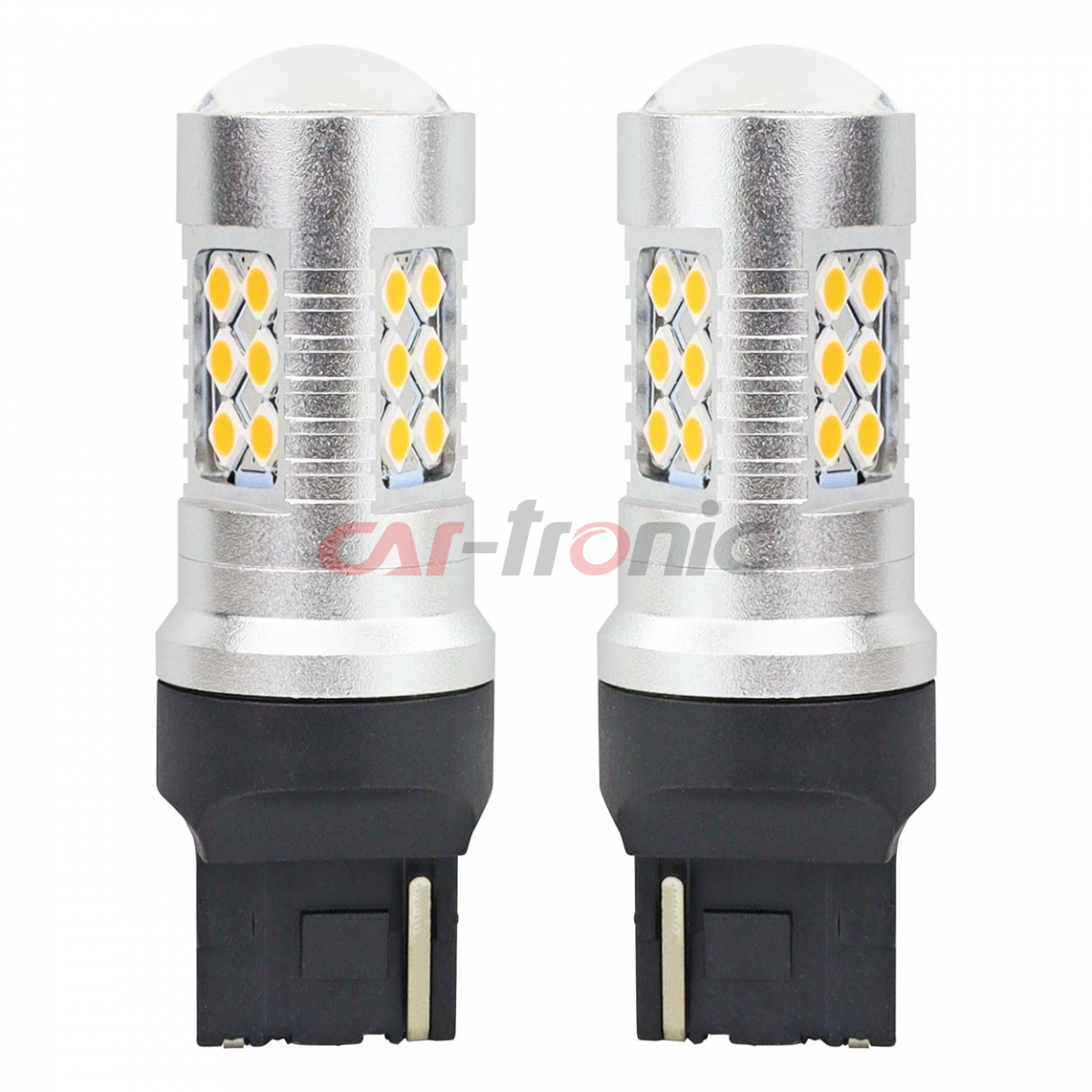 Żarówki LED CANBUS 3030 24SMD T20 WY21W Pomarańczowa Amber 12V 24V AMIO-02393