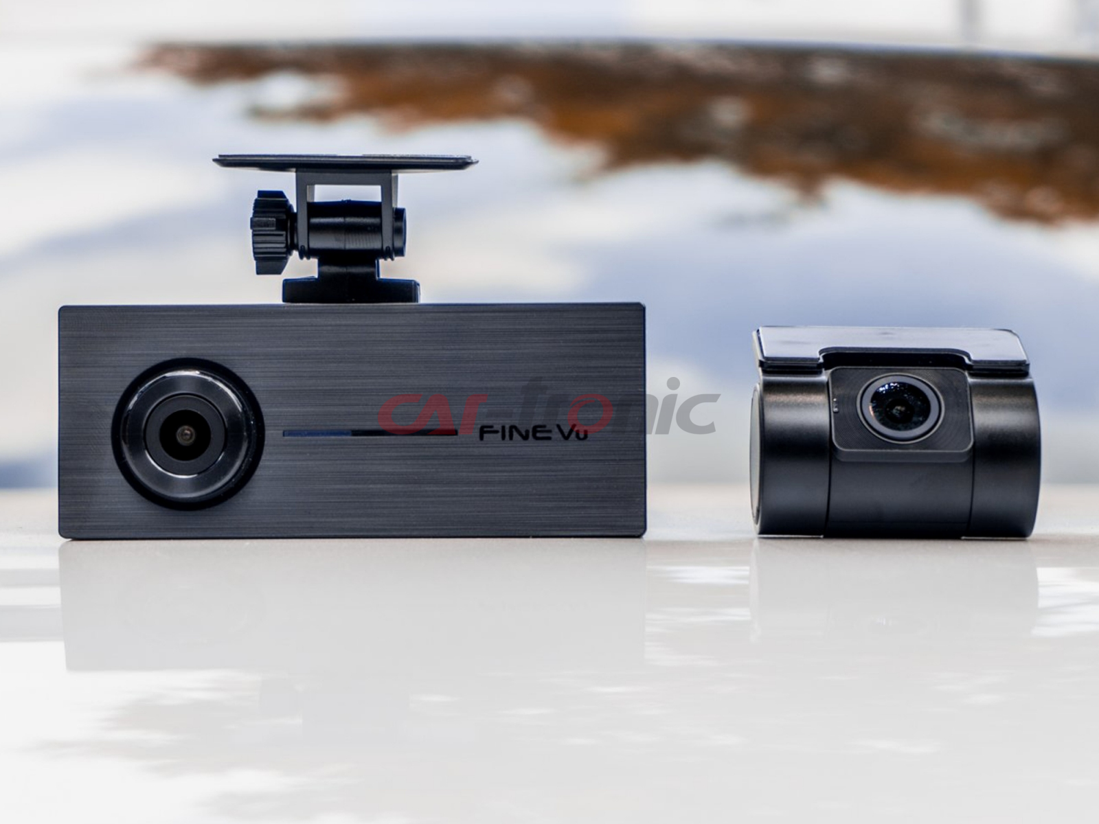 Wideorejestrator FineVu GX33 2xFHD WiFi GPS AI 32GB Fotoradary