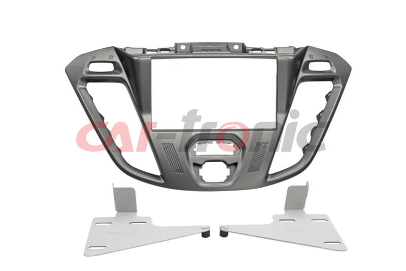 Ramka radiowa 2 DIN Ford Transit Custom (FCC) 11/2012->, Tourneo (FAC) 11/2012-> phoenix silver