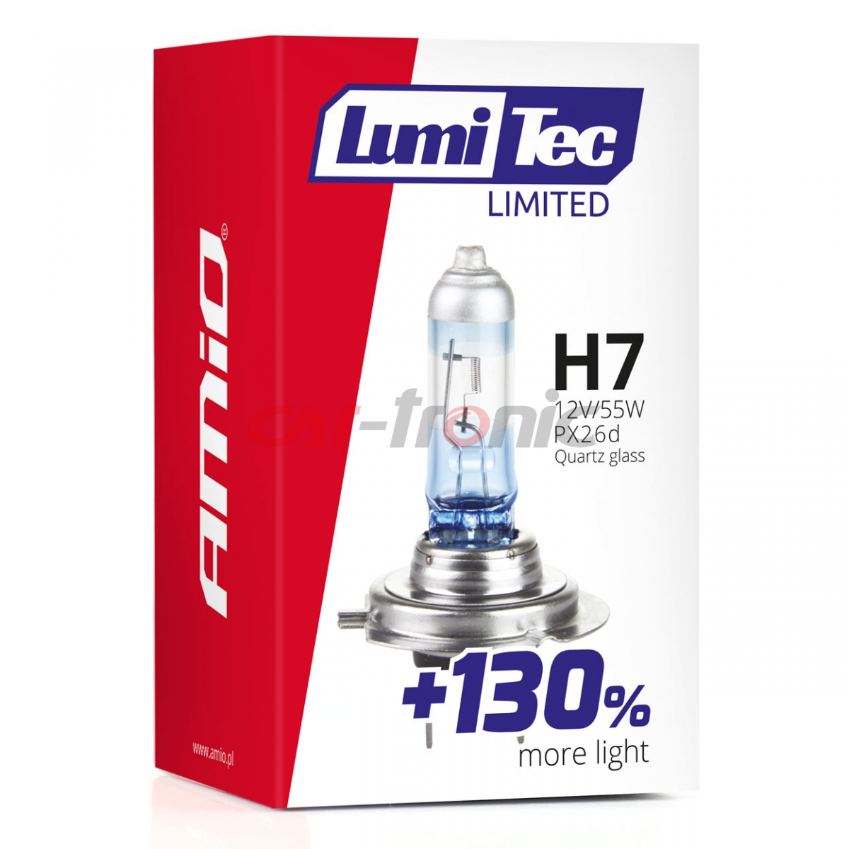 Żarówka halogenowa H7 12V 55W LumiTec LIMITED +130% AMIO-02133